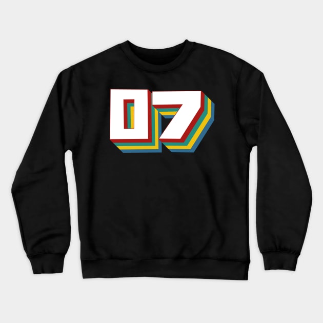 Number 7 Crewneck Sweatshirt by n23tees
